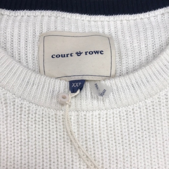 COURT AND ROWE Stripe Sleeve Sweater - Picture 6 of 7